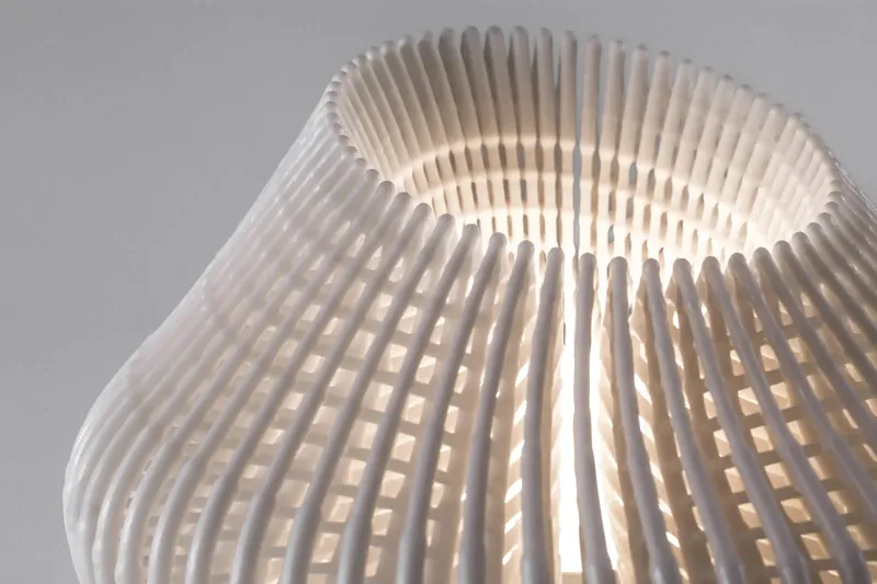 Tutuncka 2.0, a 3D printed lamp lit from inside